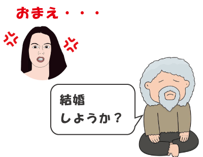結婚相談所　貧乏　男性