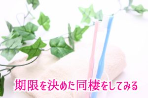 期限を決めた同棲をしてみる