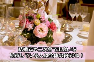 バツイチ男性の出会いの場は結婚式や二次会!?チャンスを逃さないための注意点