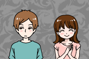 結婚相談所　ぎこちないカップル