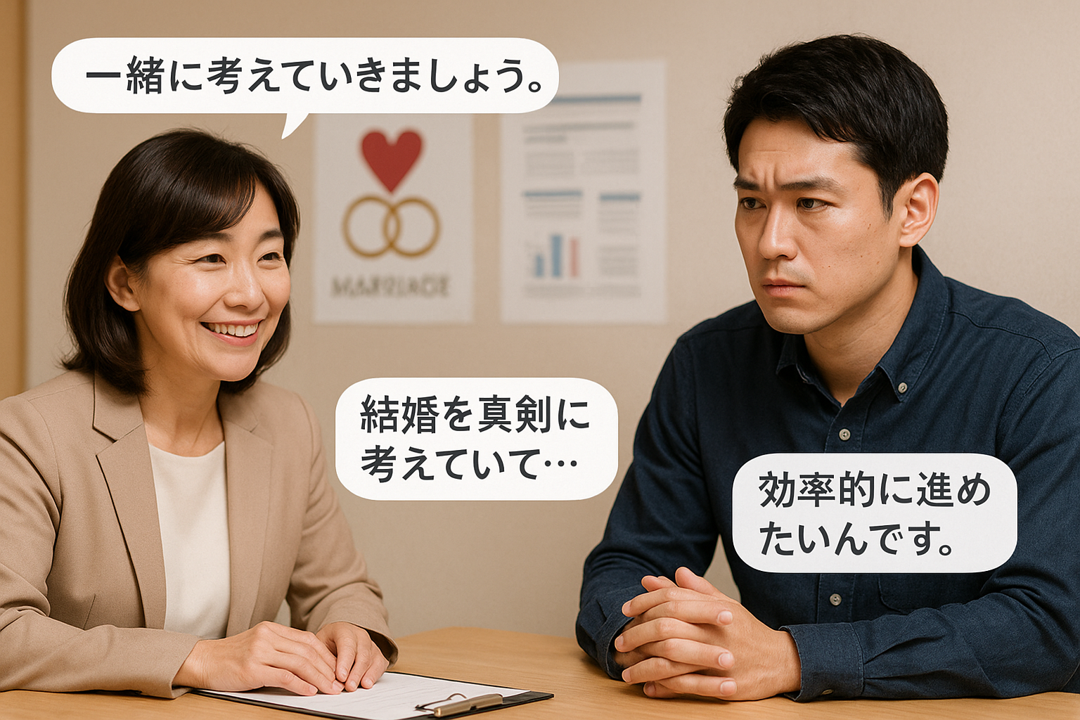 結婚相談所　からくり